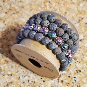 Iron Orchid Studio Lava Bead Bracelet